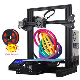 Printers Wanqi DIY 3D Printer 220X 220X250 Desktop Printing Extruder Metal Frame Impresora High Precision Impressora MasterPrinters