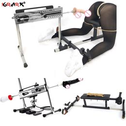 Multifunction sexy Furniture Wireless Remote Machine Gun Powerful Automatic Vibrator SM Erotic Toys for Women Men Masturbator