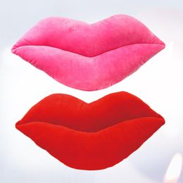 Cushion/Decorative Pillow 2Pcs 30cm Sexy Big Lips Shape Cushion Decorative Throw For Home Decoration Size Each 1Pc Rosy RedCushion/Decorativ