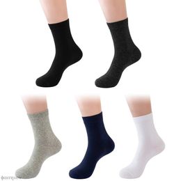 Men's Socks Men's Business Pure Cotton Middle Tube Breathable Sweat-absorbent High Quality Wholesale DropMen's