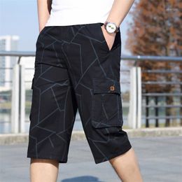 Men's Shorts Male Bermuda Board Quick Drying Beach Black Long Summer Breeches 2022 Thin 3/4 Length Trousers