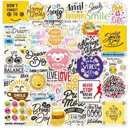 50pcs Motivational Stickers English Words Skate Accessories Waterproof Vinyl Sticker For Skateboard Laptop Luggage Bicycle Phone Car Decals Party Decor