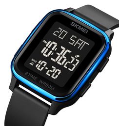 Wristwatches SKMEI Japan Digital Movement Watch Mens Stopwatch Countdown LED Light 5Bar Waterproof Date Clock Reloj Hombre
