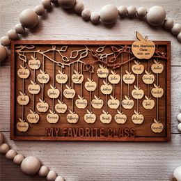 Custom Family Tree Pendant Decorate Personalised Name Text Wood DIY Wooden Crafts Collectibles Souvenirs Gift for Mom Dad 220623