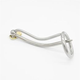 chastity urethra tube Australia - Male Stainless steel Bondage Urethra Chastity Catheter Tube Cock Ring A059286R