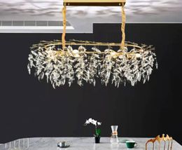 Modern LED K9 Crystal Chandelier Lighting Luxury Home Decoration Living Room Hanging lamp Lobby