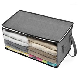 Clothing & Wardrobe Storage Clothes Duvet Zipper Bag With Clear Window For Quilt Bedding Blankets