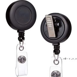 High Quality Retractable Ski Pass ID Card Badge Holder Key Chain Reels With Metal Clip GCE13513