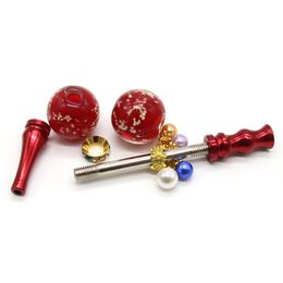 MP22186 Alloy Metal Spring Tobacco Smoke Pipes,color mix hand pipe