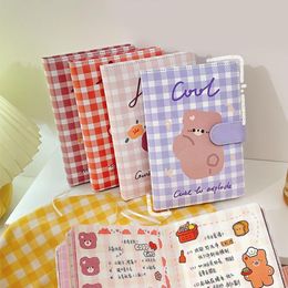 Notepads Candy Colour Cute Notebook Kawaii Note Books For School Stationery Supply Handbook DIY Painting Recording Magnetic BuckleNotepads