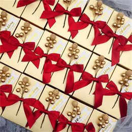 -Partyversorgungen Europäische Bowknot -Süßigkeitenboxen Geschenk süßes goldenes Handbox Verpackungstasche Hochzeit Dekoration 20220521 E3