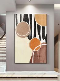 High-level Tone Modern Abstract Oi Painting on Canvas 100% Hand painted Wall Art Home Decor Pictures for Living Room A 626-627