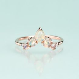 Cluster Rings Gem's Beauty 14K Rose Gold Plated Ring For Women Luxury Solid 925 Sterling Silver Imperial Crown Fine Jewellery GiftCluster
