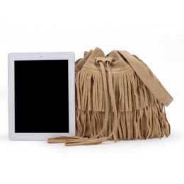 Evening Bags Retro Faux Suede Fringe Women Messenger Tote Handbag Tassel Shoulder Handbags Crossbody Bag Bolsa Feminina 2022Evening