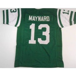 Mit Men Don Maynard #13 Sewn Stitched RETRO JERSEY Full embroidery Jersey Size S-4XL or custom any name or number jersey