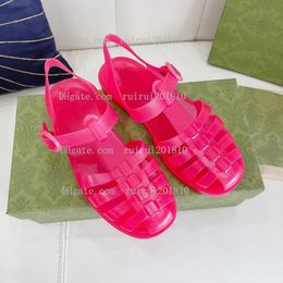 High quality men's and women's ROMAN SANDALS fashion basket jelly Colour sports flat shoes luxury designer shoes party show free box size 35-45