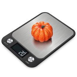 10Kg1g LCD Display Kitchen Digital Scale Stainless Steel Food Cooking Baking Weighing Weight Bascula Cocina Y200531
