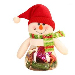 Christmas Decorations Candy Box Year Child Kids Gifts Xmas Jar Storage Bottle Santa Claus Elk Snowman Bag Sweets Container