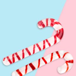 Crystal Glass Dildos Red Candy Cane Pleasure Wand Masturbator Realistic Dildo Penis Large G-spot Anal Butt Plug Adult sexy Toys