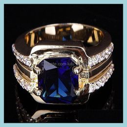 Solitaire Ring Pretty Gemstone Square For Women Birthday Stone Wedings Rings Drop Delivery 2021 Baby Dhhta