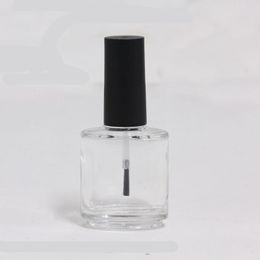 100pcs Empty Nail Polish Glass Bottle 15ml Portable UV Gel Container Refillable Cosmetic Box