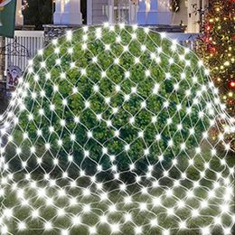 Strings 2M 1.5M LED Net Light Outdoor Mesh Fairy Decor Christmas Wedding Party Curtain Icicle String LightLED