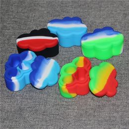 Cloud Shape oil slick Silicone Containers 22ML Nonstick Jars Food Grade Dabber Tool Rubbers Storage Box Oil Holder Wax Container Vaporizer