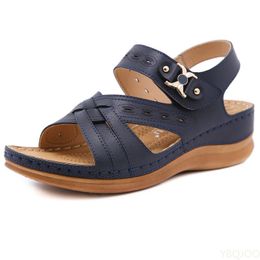 Women Summer Beach Shoes Sandals Thick Sole Wedges Ladies Holiday Big Size 42Sandals 51808 42 27356 29682FV4WabcFV4Waa530