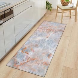 Carpets Modern Minimalist Marble Carpet Long Strip Mat Door Living Room Bedroom Home Non-Slip DecorationCarpets