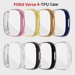 Anti-scratch Protection Case Smart Watch Screen Protective Bumper Full Cover Shell for Fitbit Versa 4 Protector Accessories
