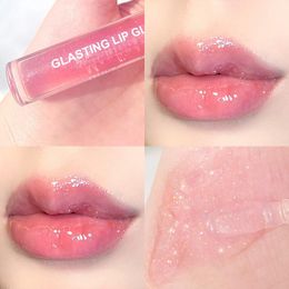 unny Mirror Water Lip Gloss Glaze Transparent Glass Lip Oil Waterproof Lasting Liquid Lipstick Lipgloss Lips Cosmetics in Bulk Water Gloss Lip Oil Moisturisers 58