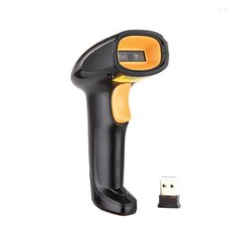 High Quality Est 1DCCD Barcode Reader Wireless Handheld Scanner With Long Transmission USB Interface 2.4GHZ EVAWGIB Scanners