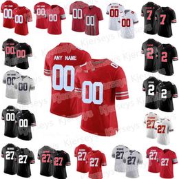 Ohio State Buckeyes Jersey Justin Fields Chase Young Haskins Jr. Mike Weber Eddie George NCAA Football Jerseys Custom Stitched 14 KJ Hill