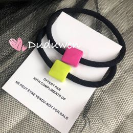 classical summer Colour acrylic block engraved C elasitc band fashion hairtie classic hairrope party gift hair rope collection accessories