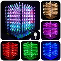 iCubeSmart 3D8RGB Led Cube Kit Full Colour 8x8x8 Cube DIY Electronic Kits H220423