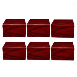 Watch Boxes & Cases Pack Wood Box Luxury Wristwatch Collection Premium Wooden Wine Red Color Home Travel ShowcaseWatch Hele22