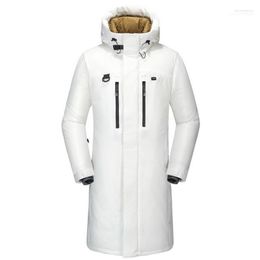 Men Russia Winter Long Section Windproof Cold And Warm Hooded White Duck Down Jacket Casual Thick Parka Outwear1 Phin22