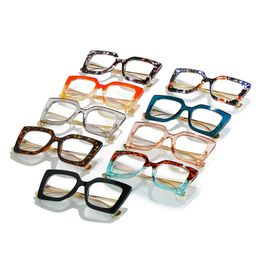 Fashion Women Sunglasses Frames Multi Colors Large Oblong Frame With Inlaid Artificial Pearls Metal Legs