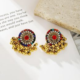 Dangle & Chandelier Classic Afghan Jewellery Gold Alloy Drop Earrings Black Blue Crystal Statement Earring Bridal Wedding GiftDangle DangleDan