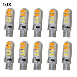 New 10X T10 Strobe Flashing 194 W5W 8Led 5630SMD T10 Led Lasting Shine Auto Strobe Flash Car light bulbs dual color white yellow