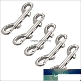 Other Door Hardware Building Supplies Home Garden Lioobo 5Pcs Zinc Alloy Double End Bolt Snap Hook Practical Ended Snaps Diving Clips Key