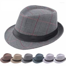 Berets British Style Top Hats Mesh Multicolor Optional Retro Fedoras Hat Gentleman Jazz Caps Men Trendy Outdoor Sun Short Brim DIYBerets