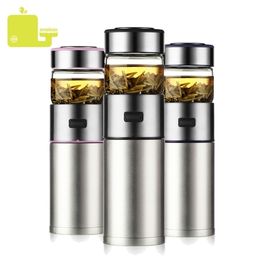 ONEISALL Stainless Steel Thermos Bottle Thermocup Tea Vaccum Flasks Thermal Mug With Insufer For Office Cup 570ml Y200107