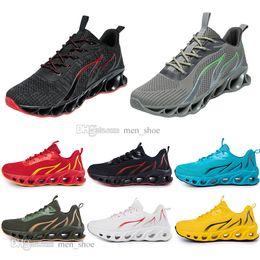 men running shoes black white fashion mens women trendy trainer sky-blue fire-red yellow breathable casual sports outdoor sneakers style #2001-30