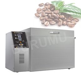 220v Cocoa Bean Chickpea Macadamia Roasting Machine Peanut Almond Cashew Roaster