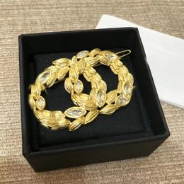Moda grampos de cabelo de ouro 18k presilhas presilhas joias para presentes femininos