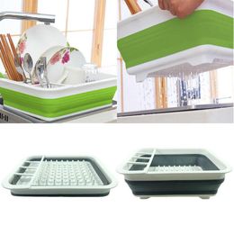 Kitchen Storage & Organisation Foldable Dish Drainer Collapsible Large Folding Draining Board Plates Cutlery Stand Racks Home Accessories Or