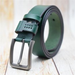 Cinturones de cuero genuino Cinturón hombre púrpura/verde/azul/café/negro/rojo diseñador Cummerbunds gran tamaño 95 -130 cm Malebelts