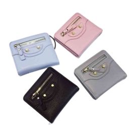 wallets Short Wallet Women Pouch Bifold Small Fashion Cute Pu Leather Card Bag Holder Cash Pocket Money For Girls 220628