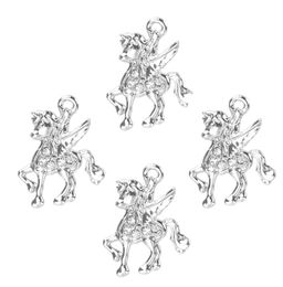 20PCS/lot 20x25mm Gold Silver Colour Animal Horse Hang Pendant Charms Fit For Magnetic Memory Floating Locket